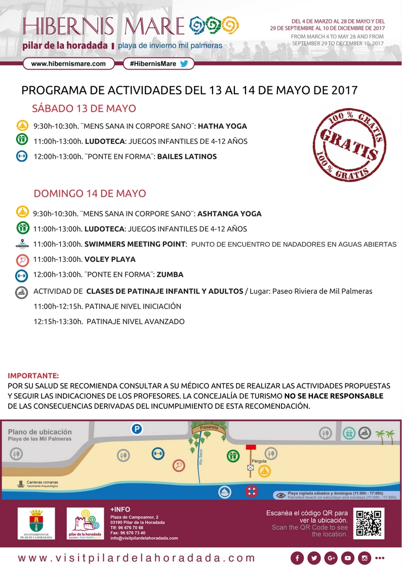 cartel hibernis mare actividades semanales