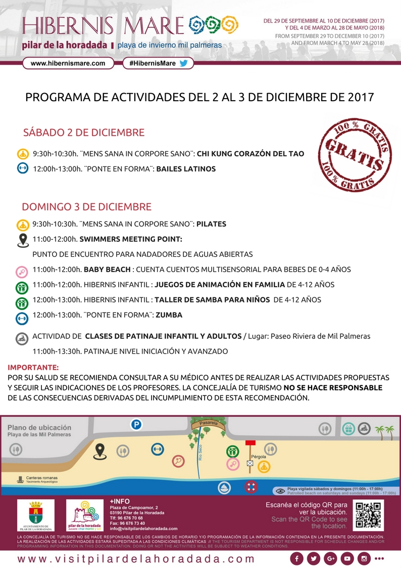 cartel hibernis mare actividades semanales