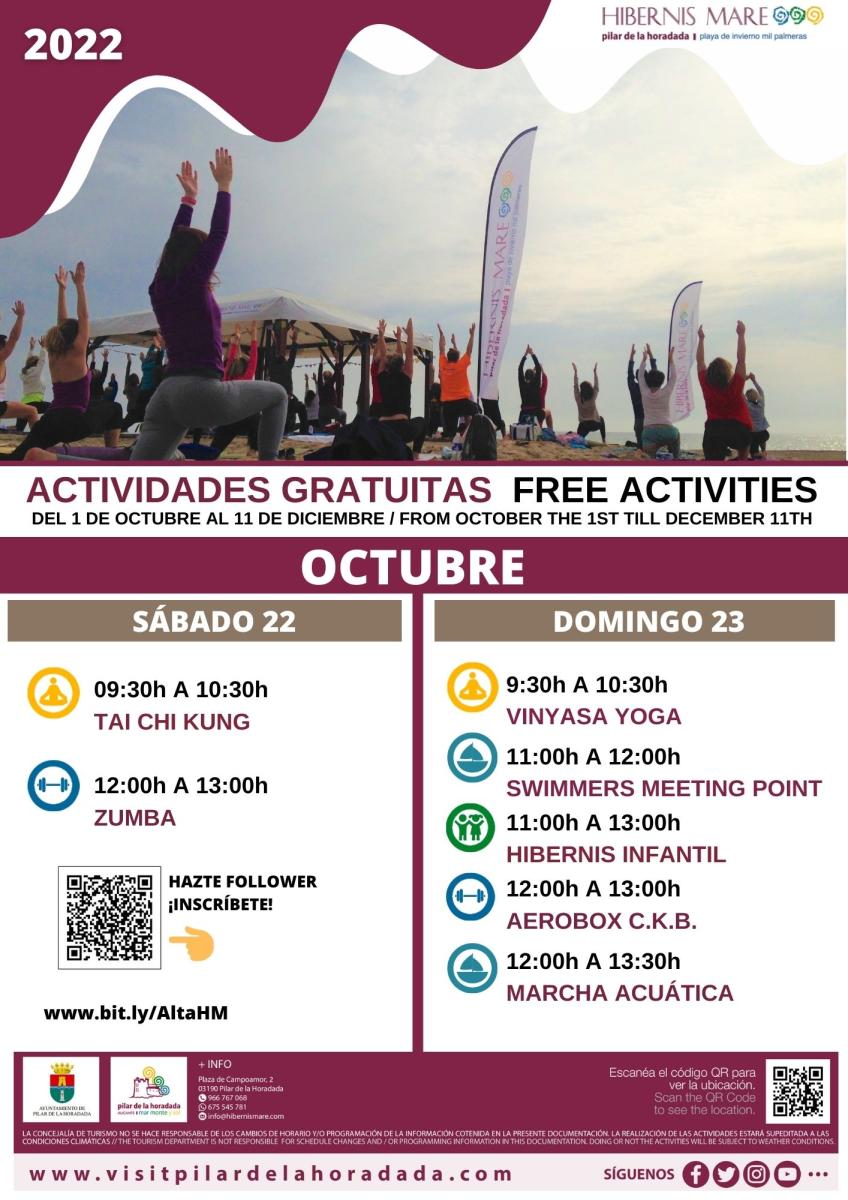 Cartel actividades 22 y 23 de octubre Hibernis Mare