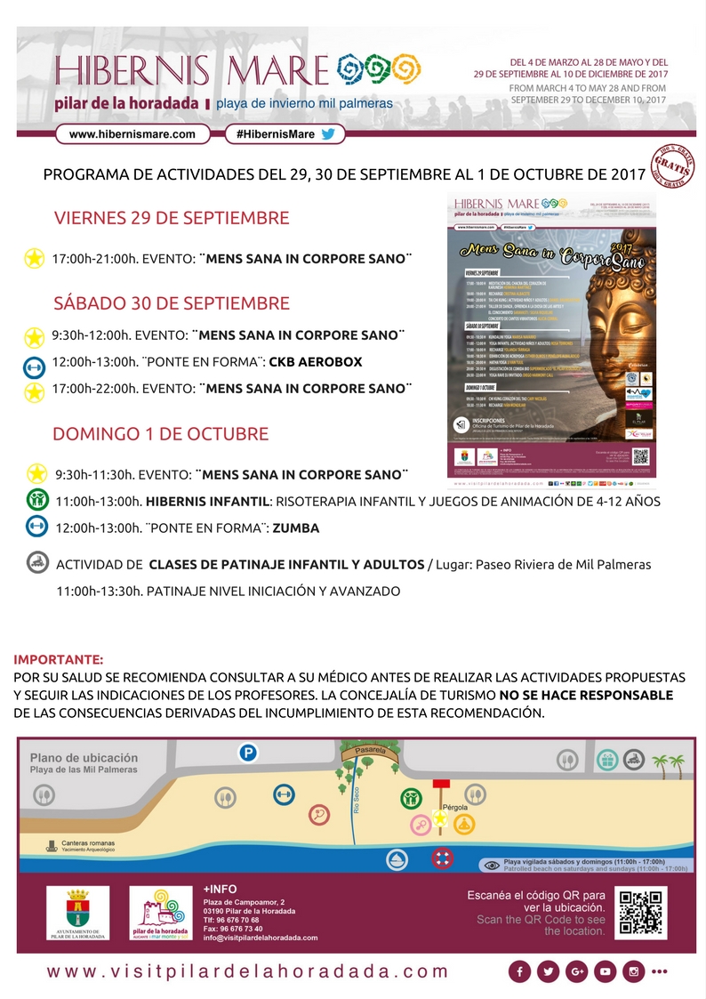 cartel hibernis mare actividades semanales
