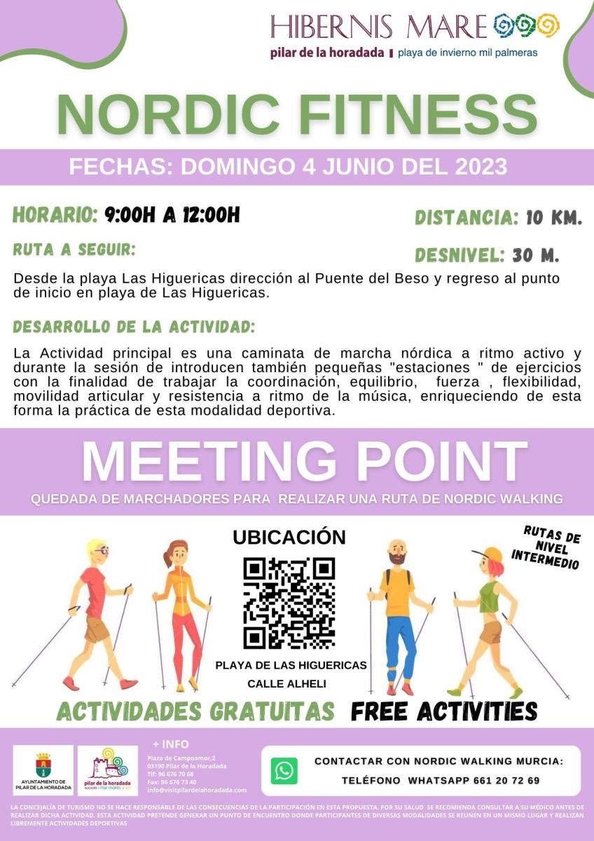 cartel anunciador de marcha nórdica de Hibernis Mare