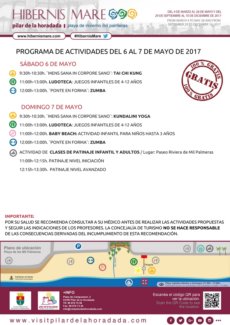 cartel hibernis mare actividades semanales