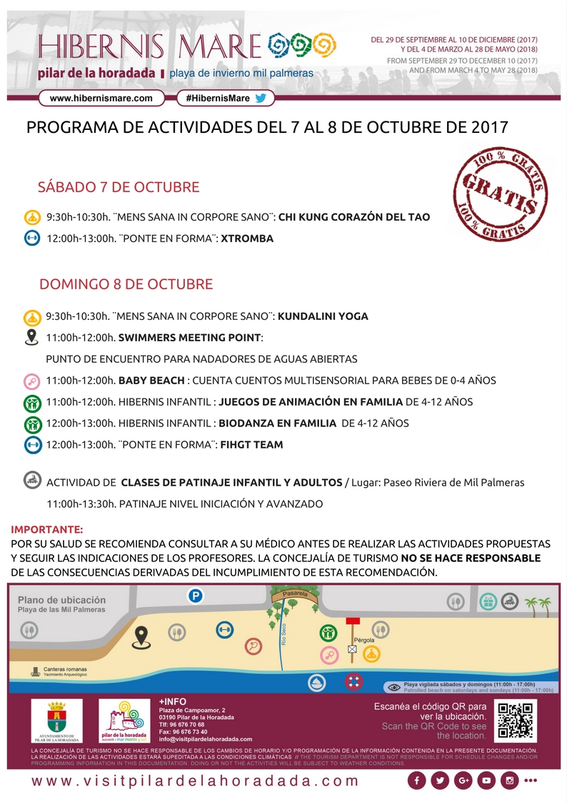 cartel hibernis mare actividades semanales