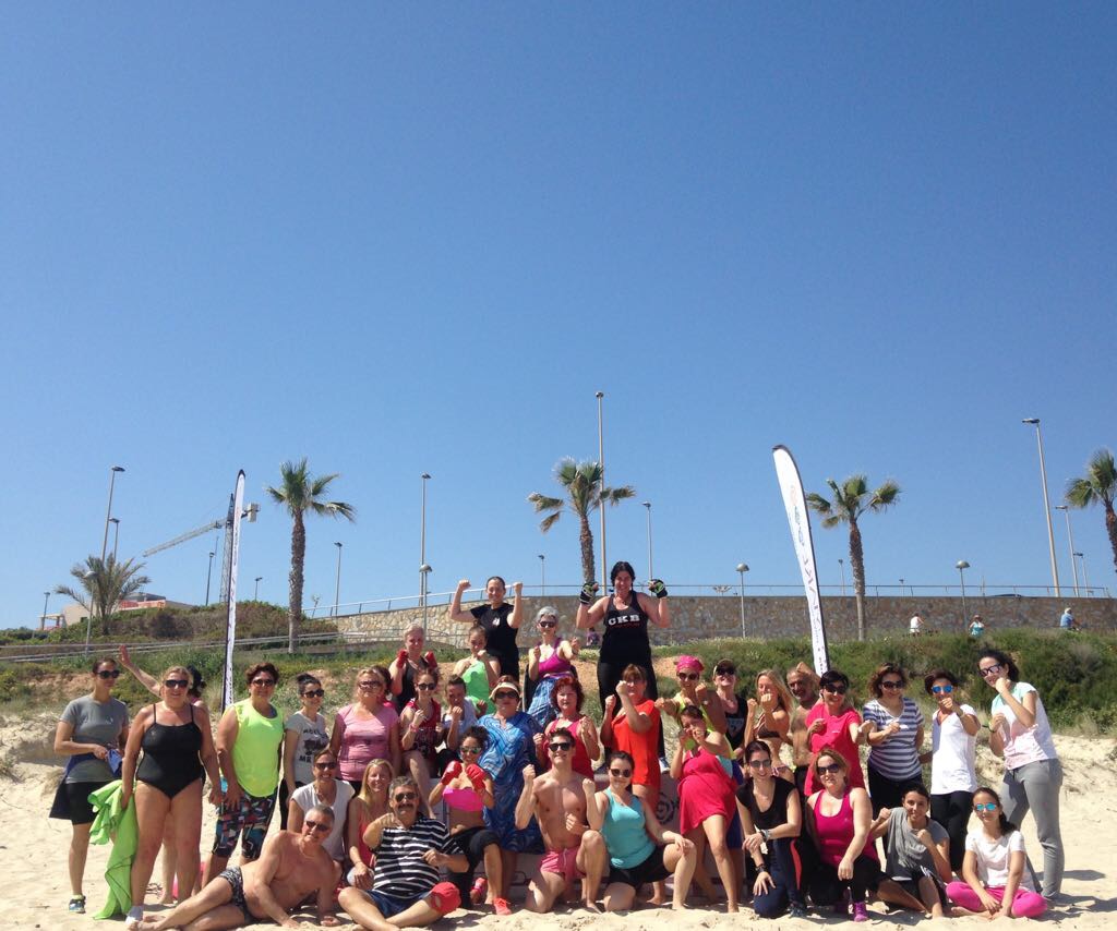 hibernis mare playa invierno pilar de la horadada mil palmeras aerobox