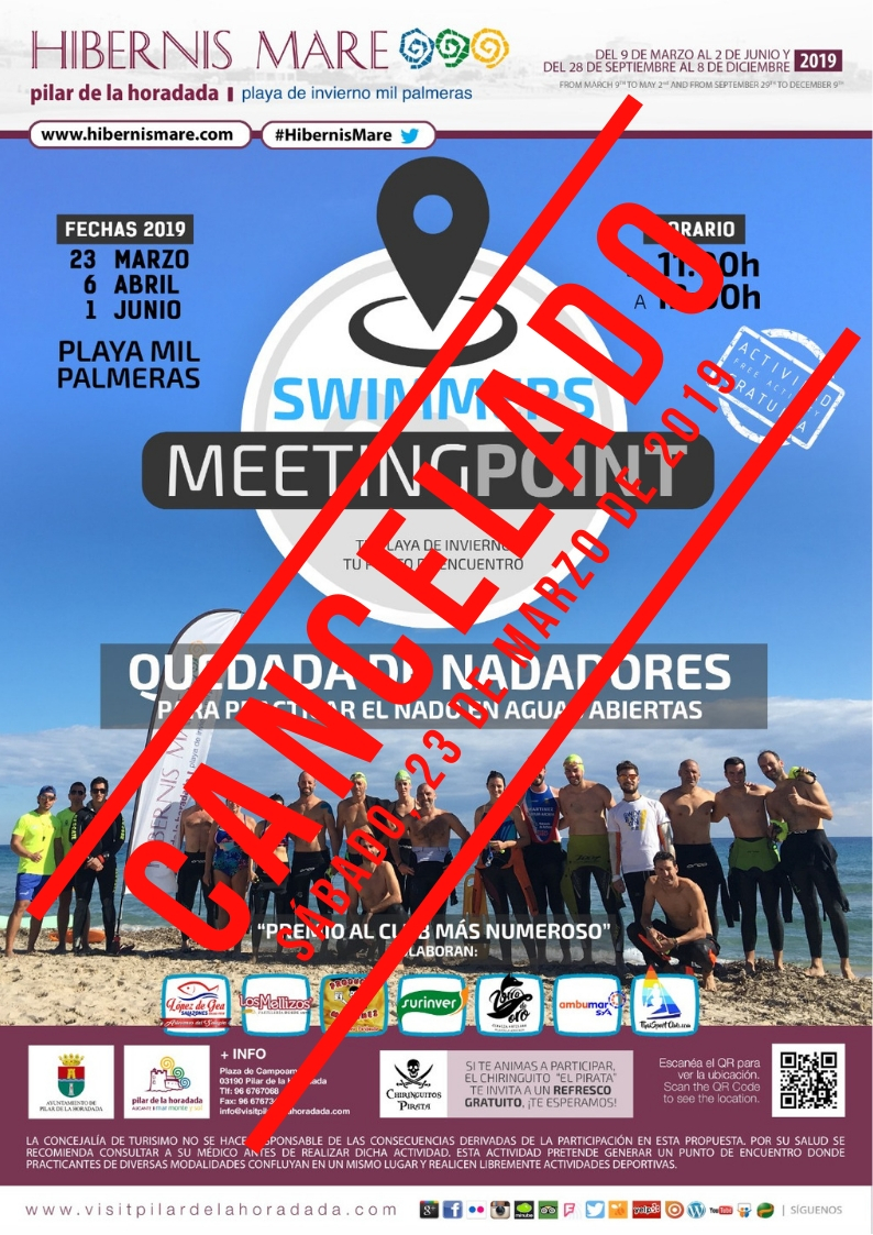 swimmers meeting point hibernis mare mil palmeras pilar de la horadad