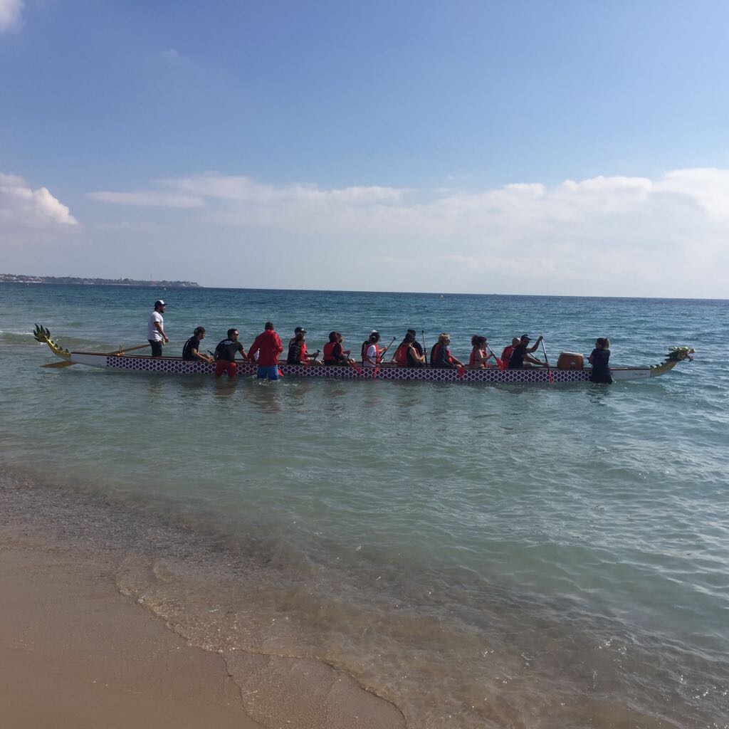 hibernis mare playa invierno pilar de la horadada mil palmeras DRAGON BOAT