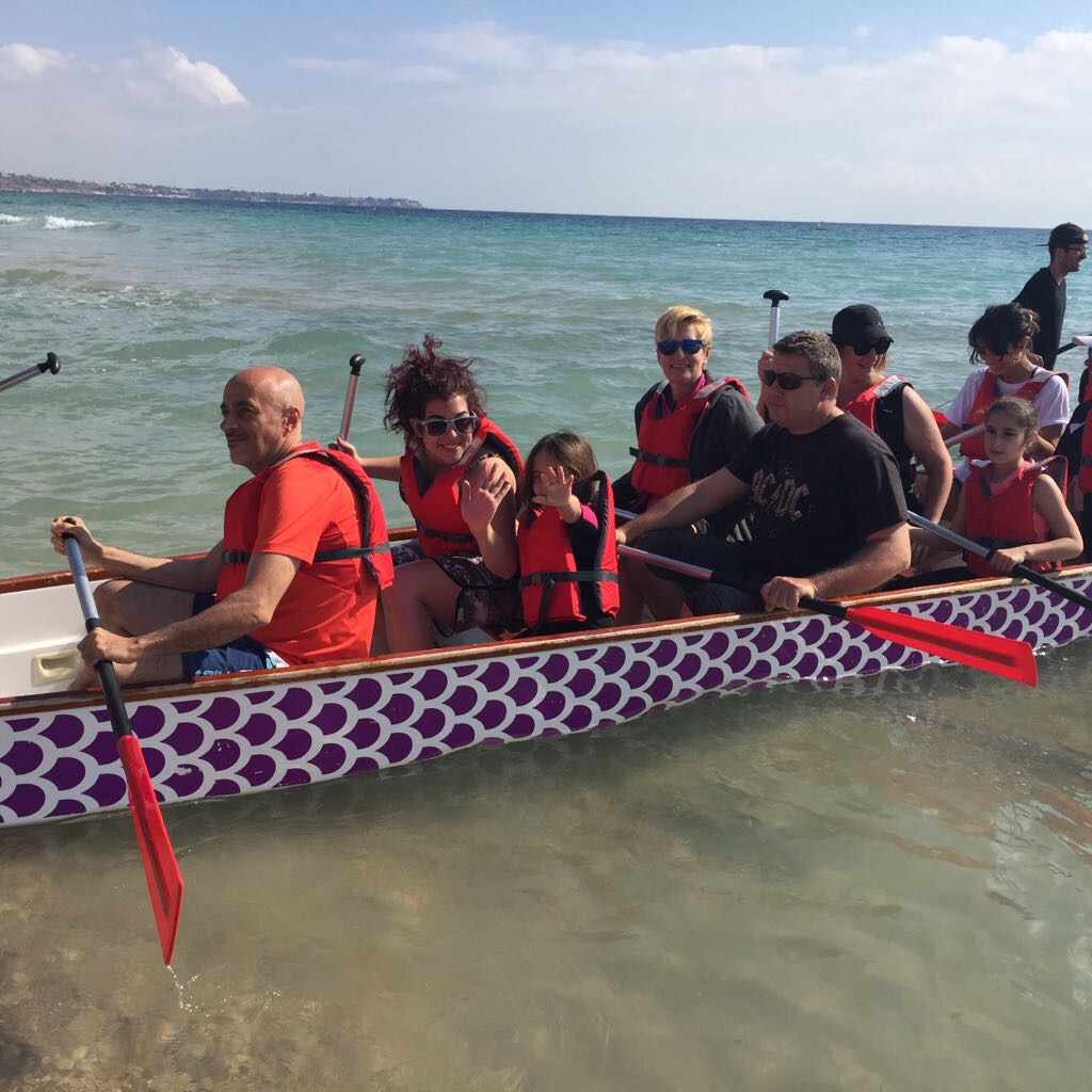 hibernis mare playa invierno pilar de la horadada mil palmeras DRAGON BOAT