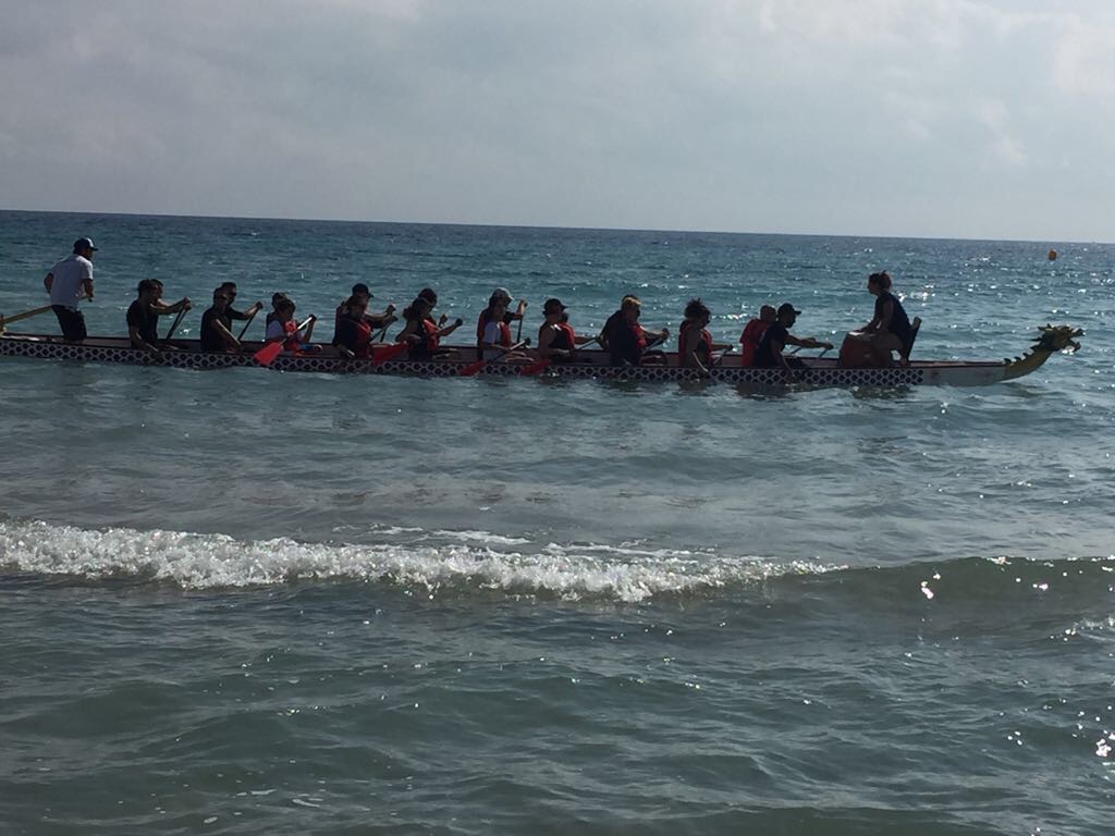 hibernis mare playa invierno pilar de la horadada mil palmeras DRAGON BOAT