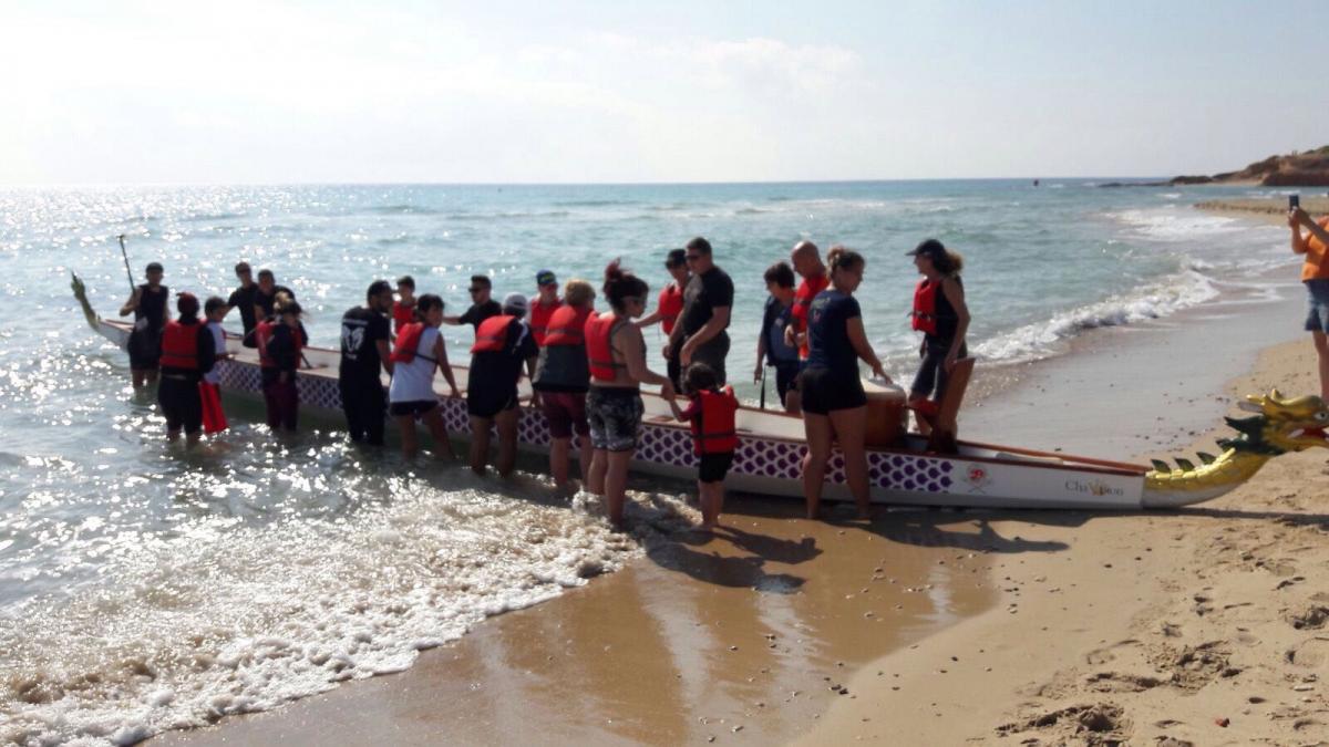 hibernis mare playa invierno pilar de la horadada mil palmeras DRAGON BOAT