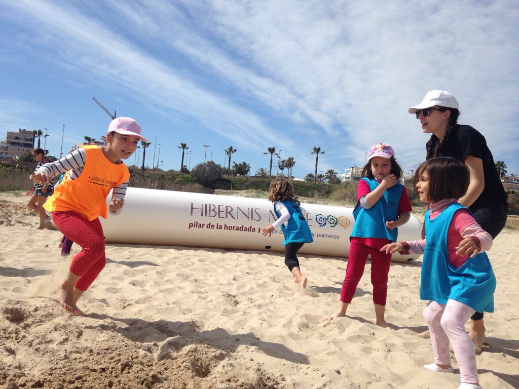hibernis mare playa invierno pilar de la horadada mil palmeras hatha yoga