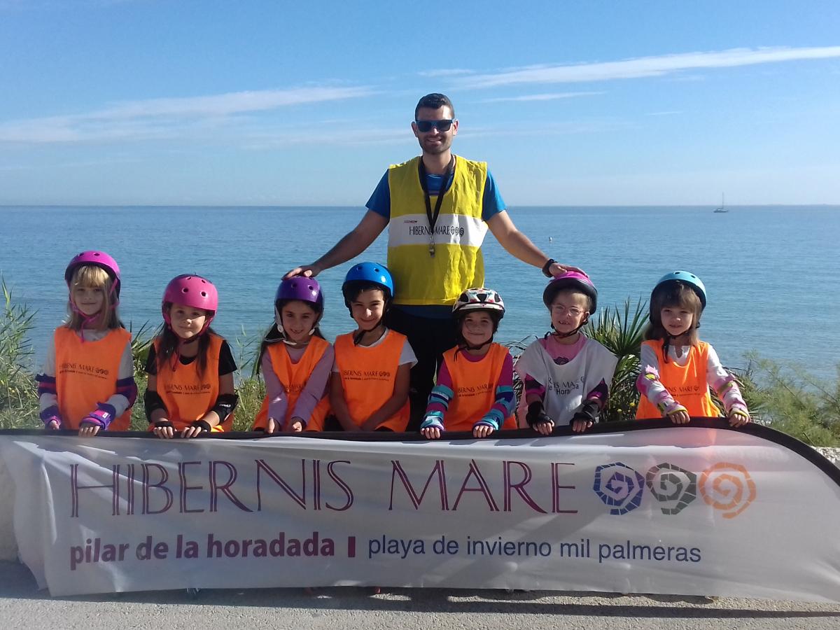 patinaje hibernis mare mil palmeras pilar de la horadada playa de invierno