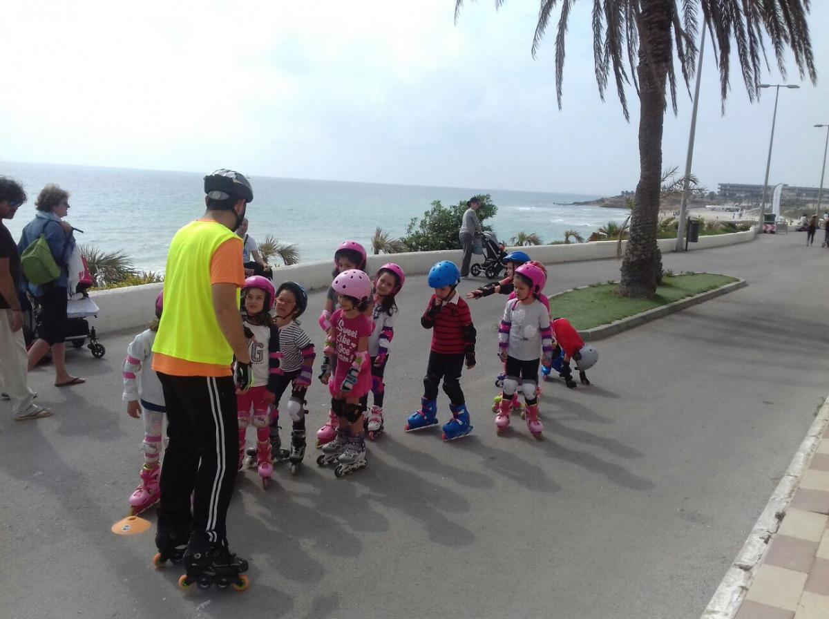 hibernis mare playa invierno pilar de la horadada mil palmeras patinaje
