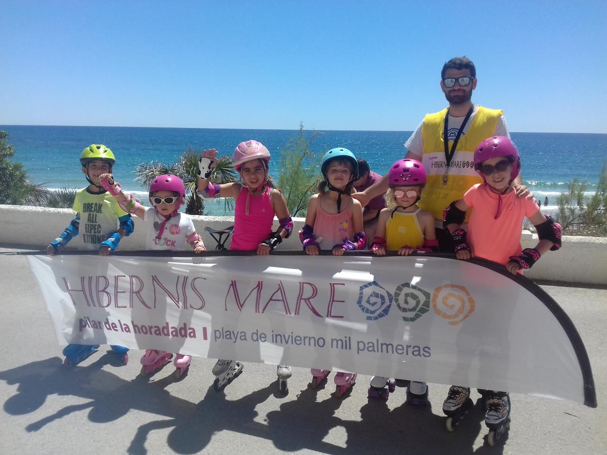 patinaje hibernis mare mil palmeras pilar de la horadada playa de invierno