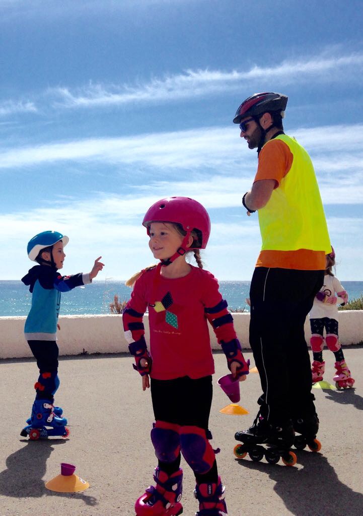 hibernis mare playa invierno pilar de la horadada mil palmeras patinaje