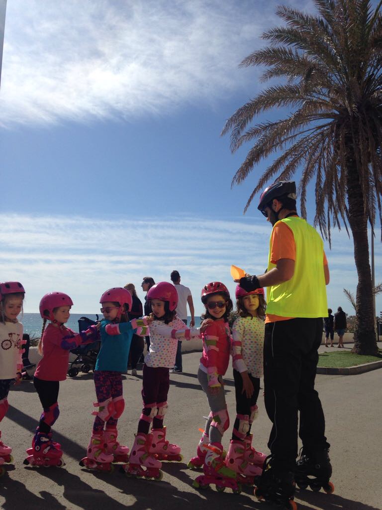 hibernis mare playa invierno pilar de la horadada mil palmeras patinaje