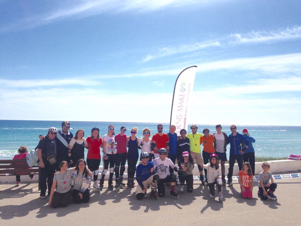 hibernis mare playa invierno pilar de la horadada mil palmeras patinaje