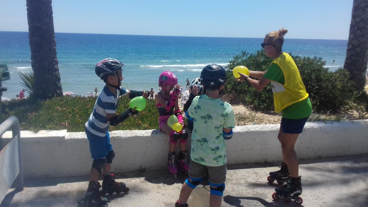 patinaje hibernis mare mil palmeras pilar de la horadada playa de invierno