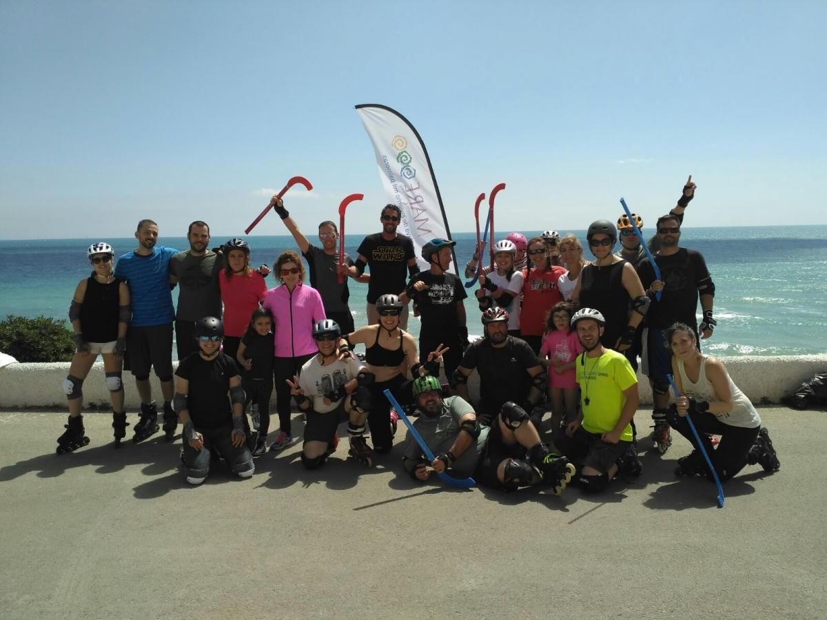 hibernis mare playa invierno pilar de la horadada mil palmeras patinaje