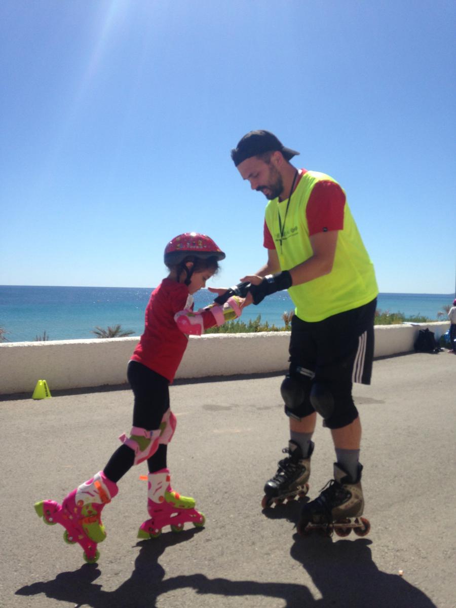 hibernis mare playa invierno pilar de la horadada mil palmeras patinaje