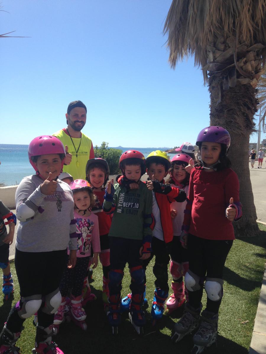 hibernis mare playa invierno pilar de la horadada mil palmeras patinaje