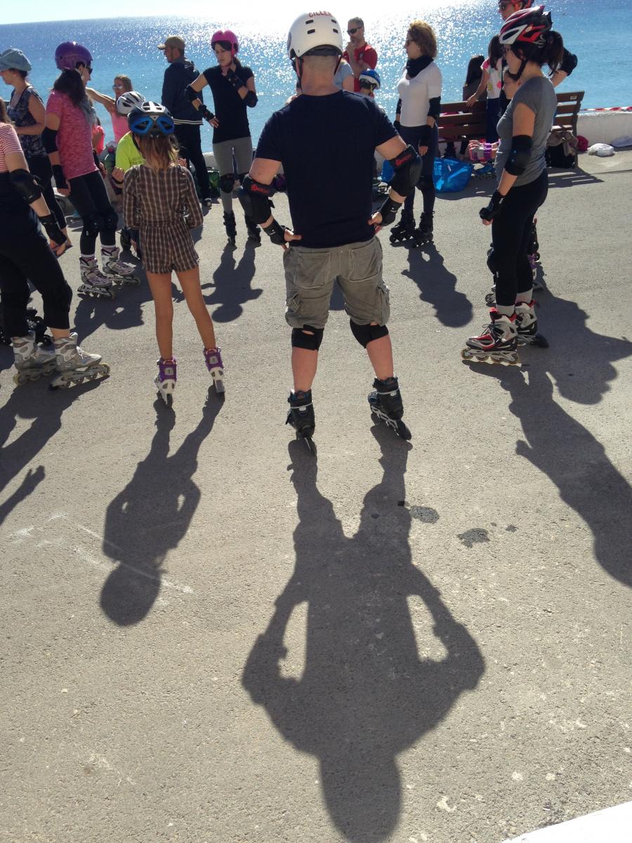 hibernis mare playa invierno pilar de la horadada mil palmeras patinaje