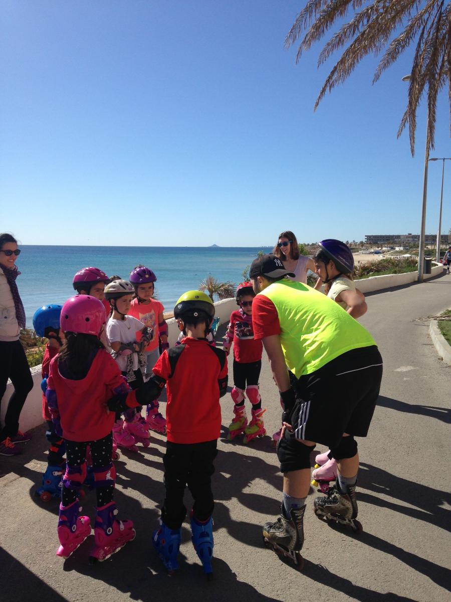 hibernis mare playa invierno pilar de la horadada mil palmeras patinaje