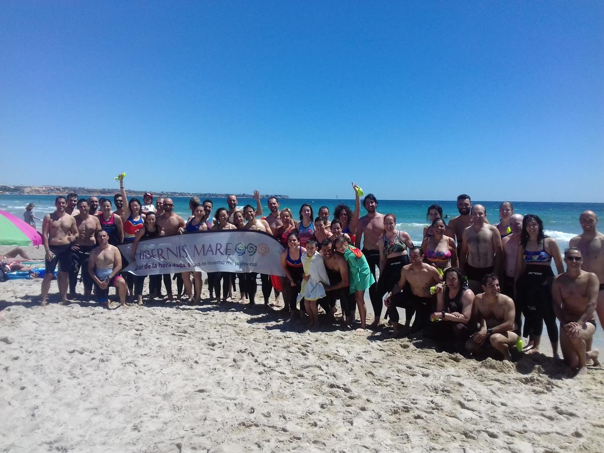 swimmers meeting point hibernis mare mil palmeras pilar de la horadada playa de invierno
