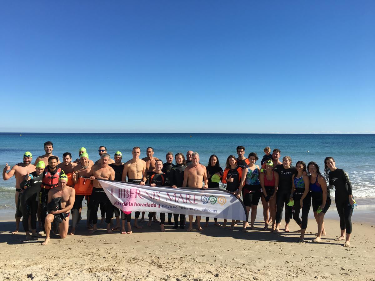 swimmers meeting point hibernis mare mil palmeras pilar de la horadad