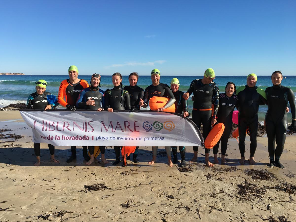 swimmers meeting point hibernis mare mil palmeras pilar de la horadad