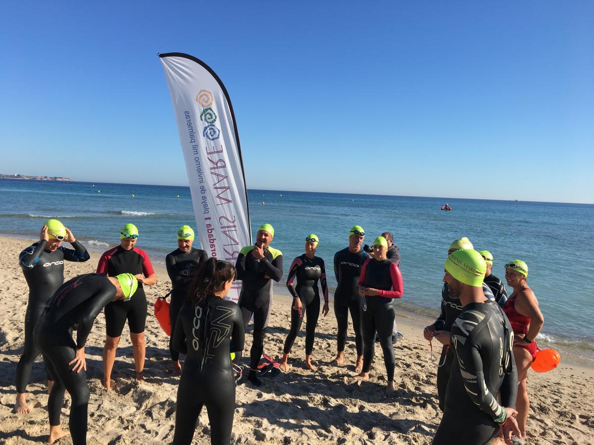 swimmers meeting point hibernis mare mil palmeras pilar de la horadada playa de invierno
