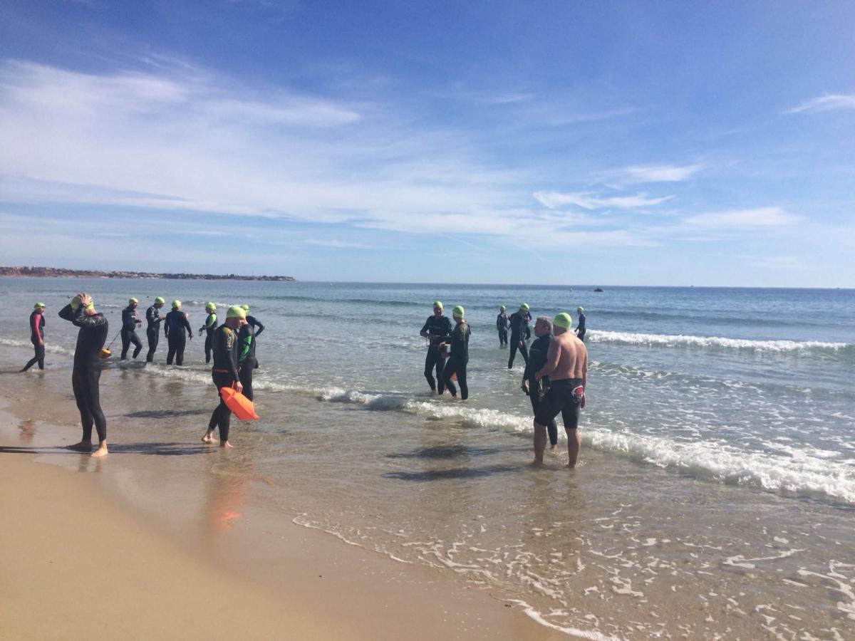 swimmers meeting point hibernis mare mil palmeras pilar de la horadad