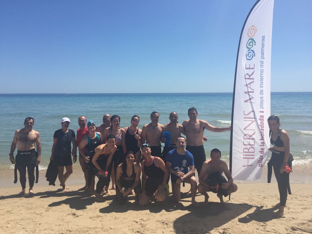 swimmers meeting point hibernis mare mil palmeras pilar de la horadad