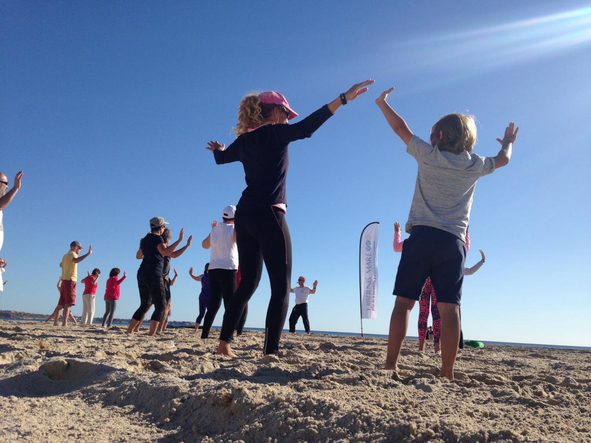 hibernis mare playa invierno pilar de la horadada mil palmeras tai chi kung