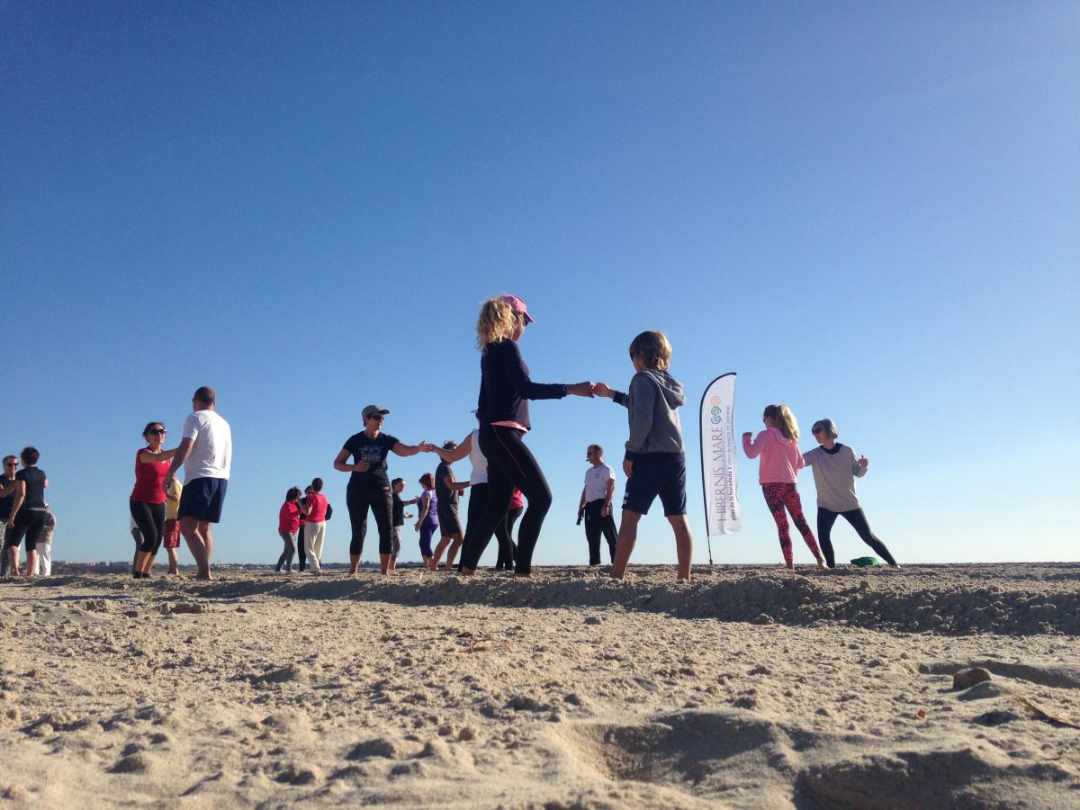 hibernis mare playa invierno pilar de la horadada mil palmeras tai chi kung