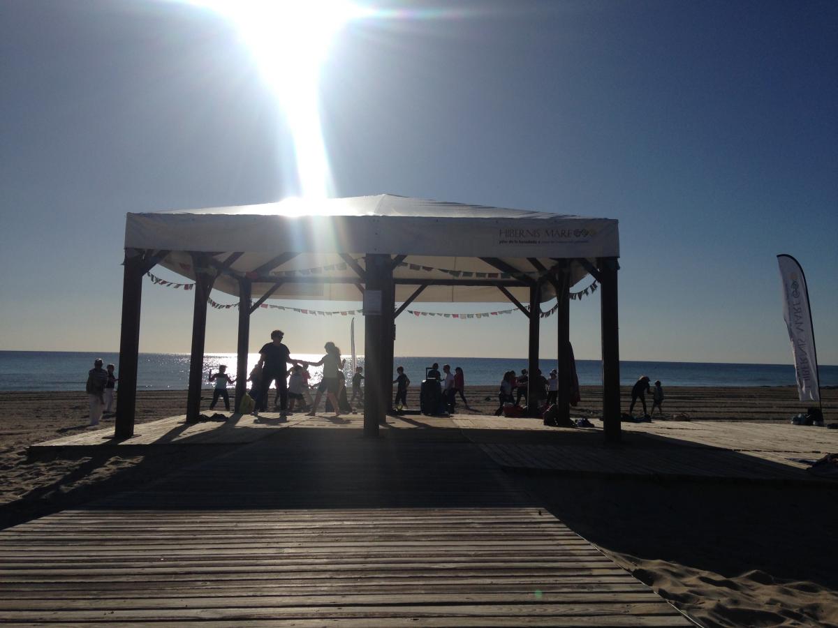 hibernis mare playa invierno pilar de la horadada mil palmeras tai chi kung