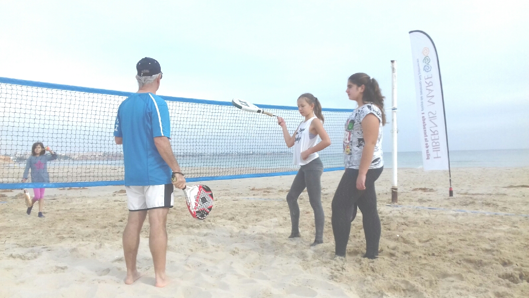 hibernis mare playa invierno pilar de la horadada mil palmeras tenis playa