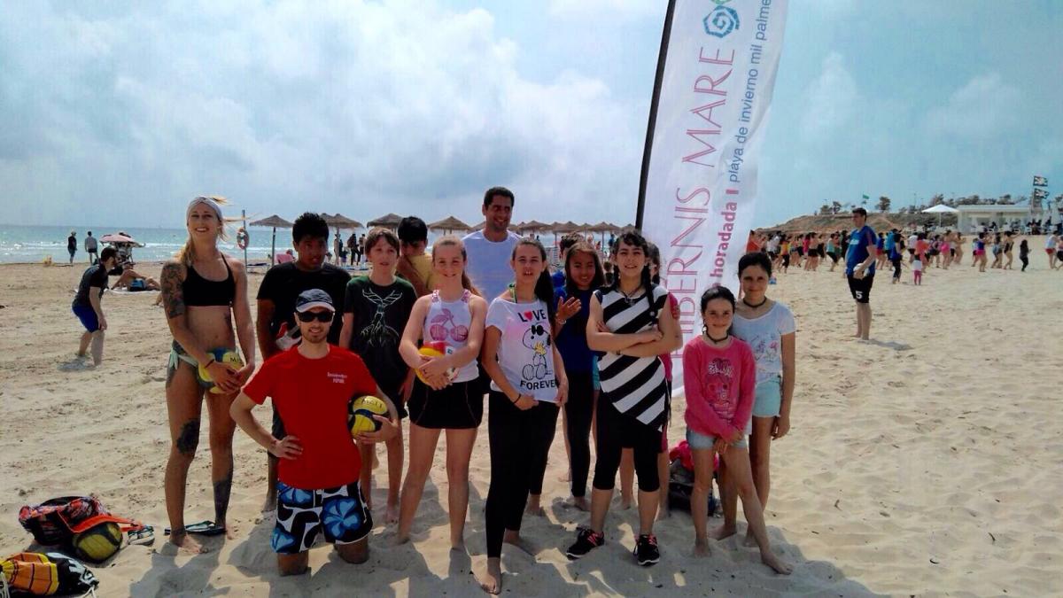 hibernis mare playa invierno pilar de la horadada mil palmeras voley