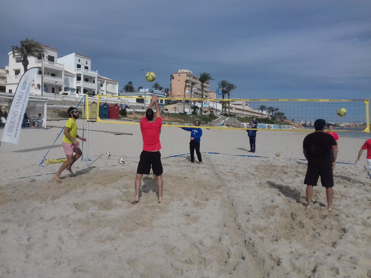 voley playa hibernis mare mil palmeras pilar de la horadada playa de invierno