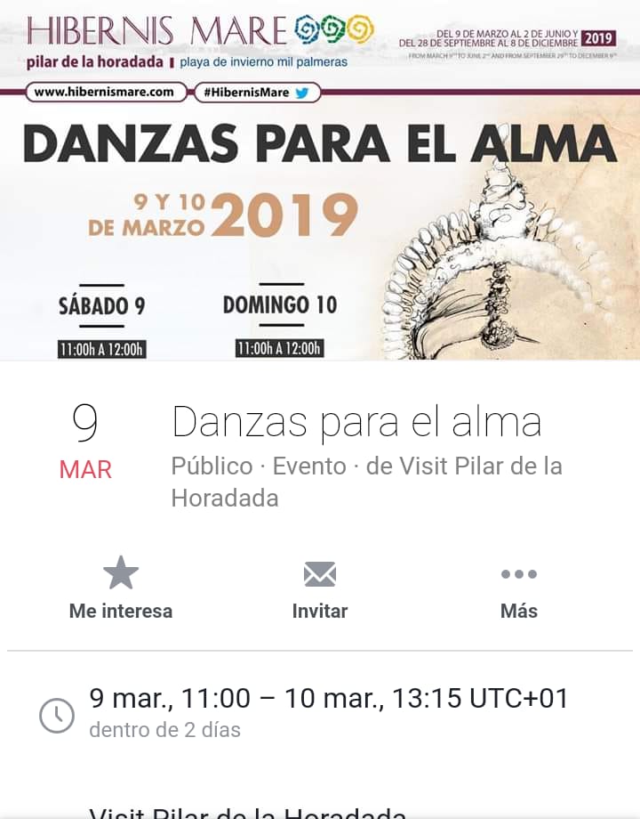 hibernis mare playa invierno pilar de la horadada mil palmeras danzas para el alma