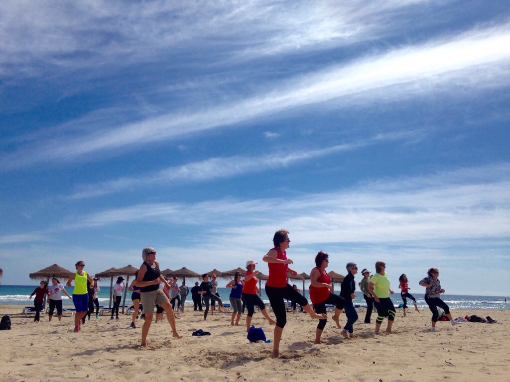 hibernis mare playa invierno pilar de la horadada mil palmeras zumba