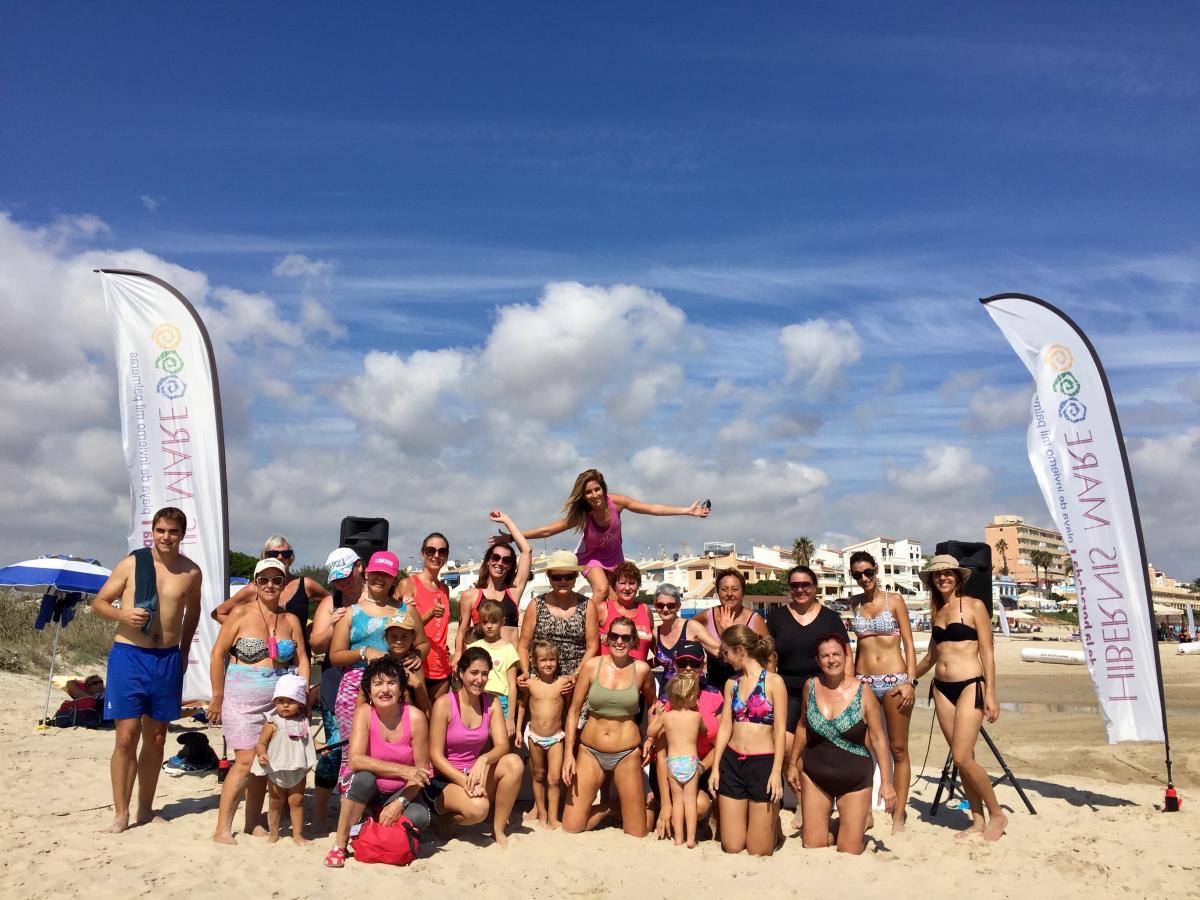 zumba hibernis mare mil palmeras pilar de la horadada playa de invierno
