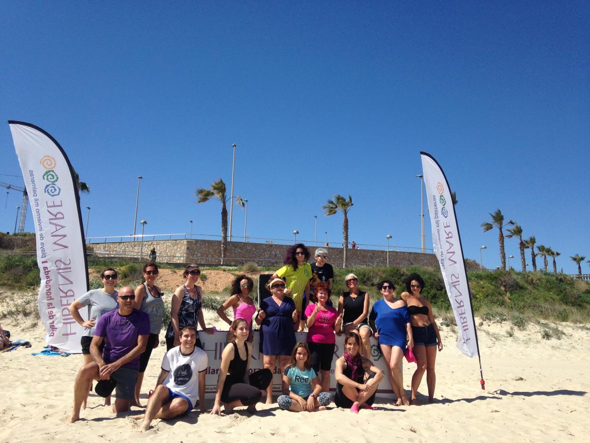 hibernis mare playa invierno pilar de la horadada mil palmeras zumba