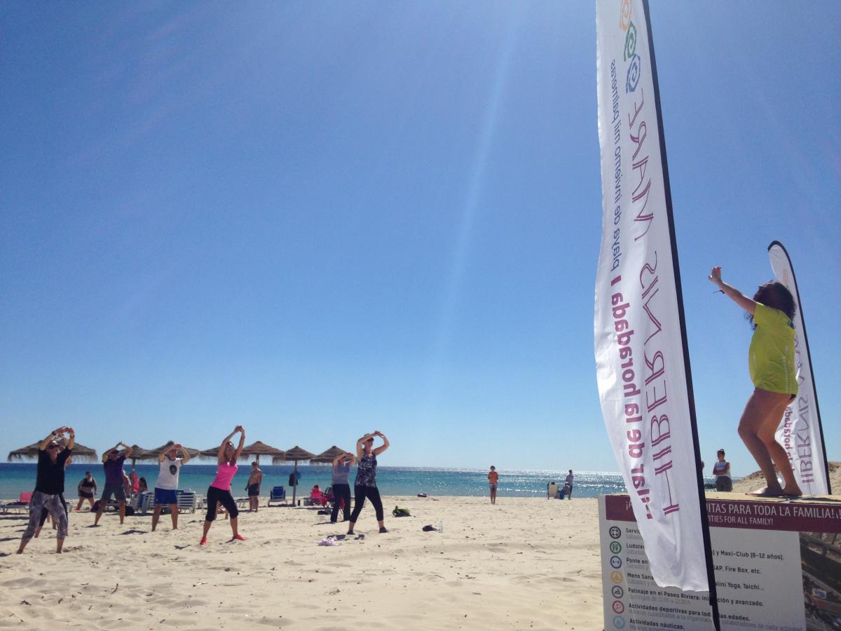 hibernis mare playa invierno pilar de la horadada mil palmeras zumba
