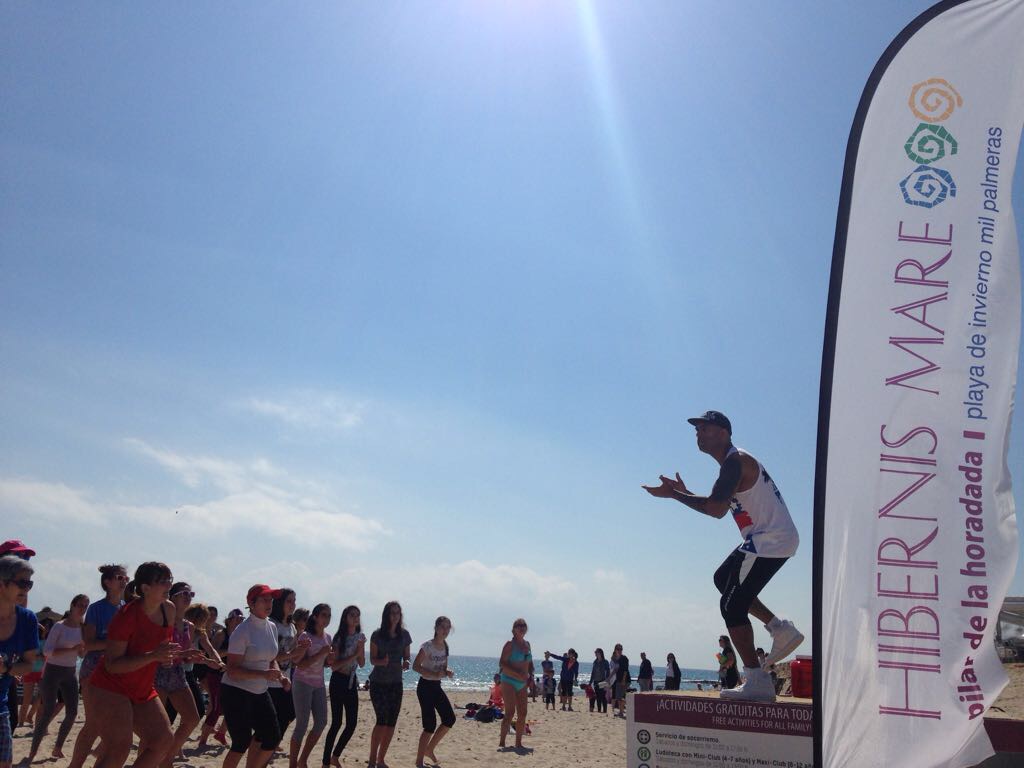 hibernis mare playa invierno pilar de la horadada mil palmeras zumba