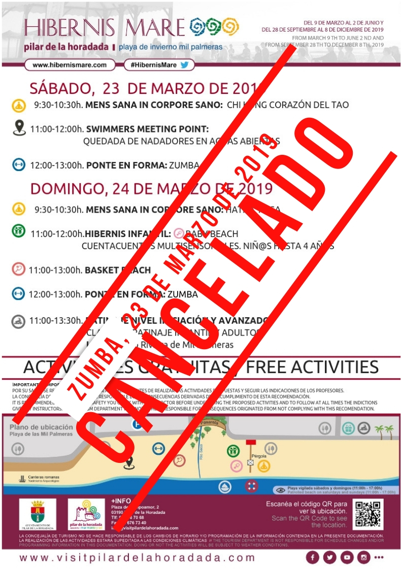 zumba hibernis mare pilar de la horadada alicante mil palmeras